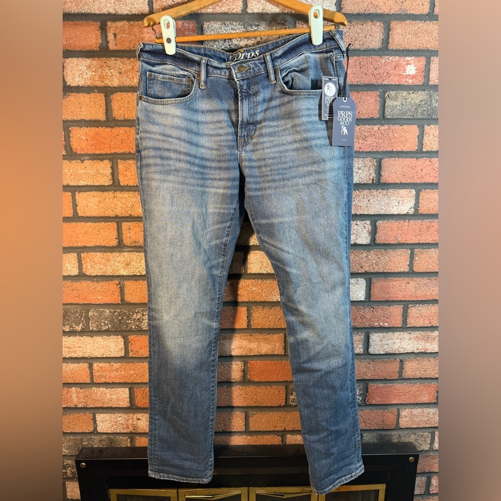 PRPS Le Sabre Slim Straight Indigo Denim Jeans 34 NWT